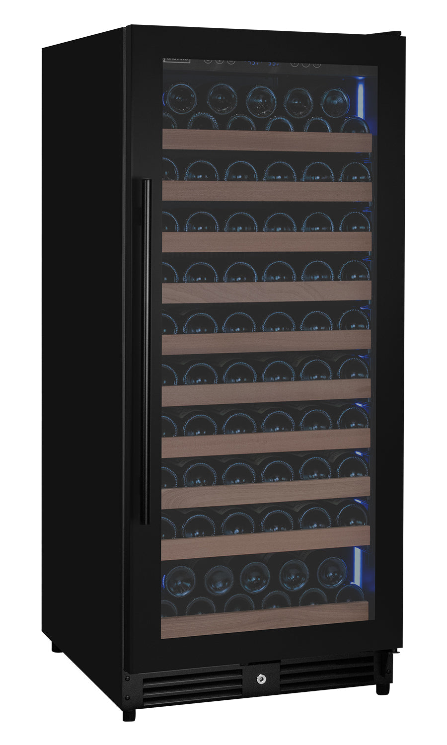 Allavino Reserva Series 119 Bottle 55" Semi Tall Single Zone Right Hinge Black Metal Wine Refrigerator AO VSW11955S-1BR