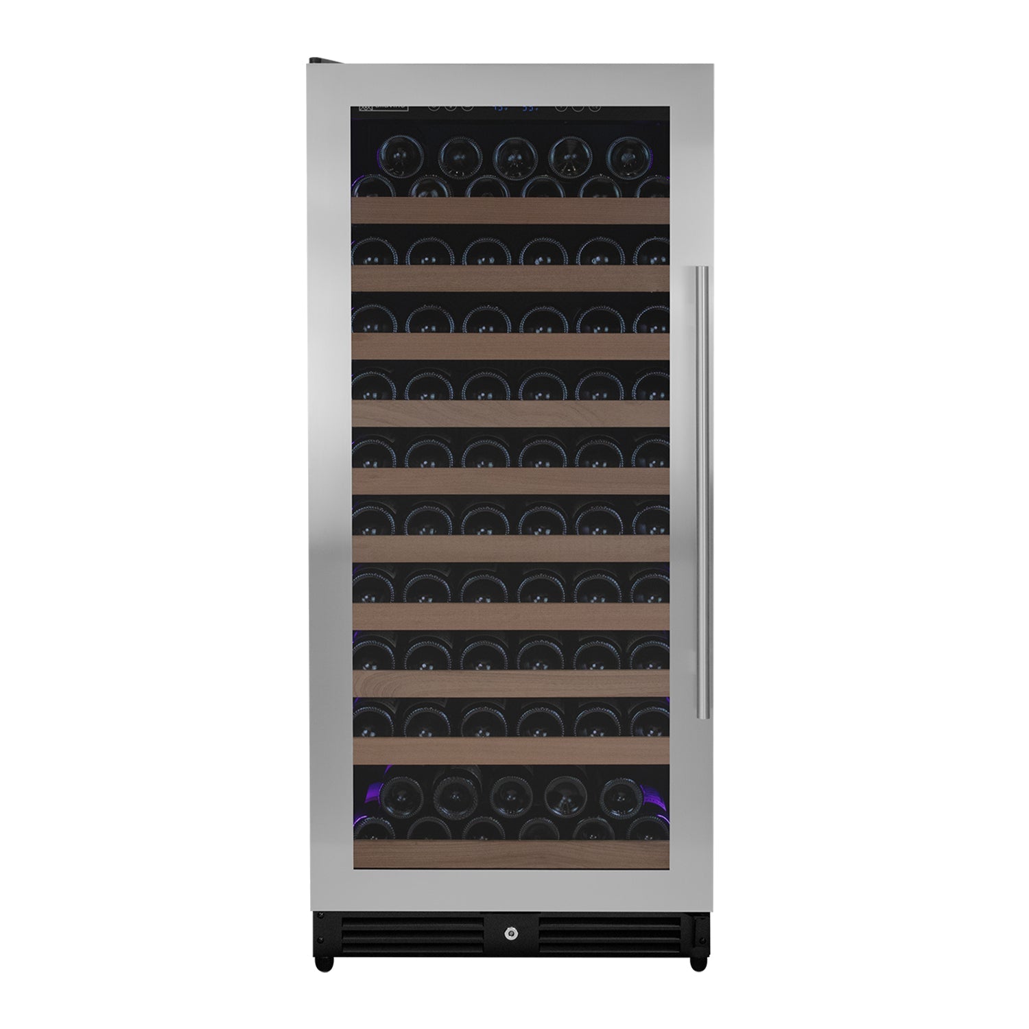 Allavino Reserva Series 119 Bottle 55" Tall Single Zone Left Hinge Stainless Steel Wine Refrigerator AO VSW11955S-1SL