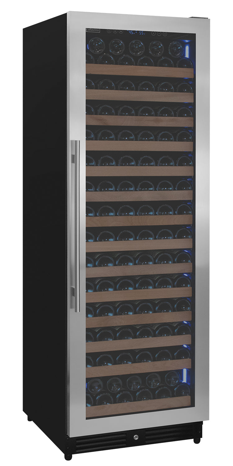 Allavino Reserva Series 163 Bottle 71" Tall Single Zone Right Hinge Stainless Steel Wine Refrigerator AO VSW16371S-1SR