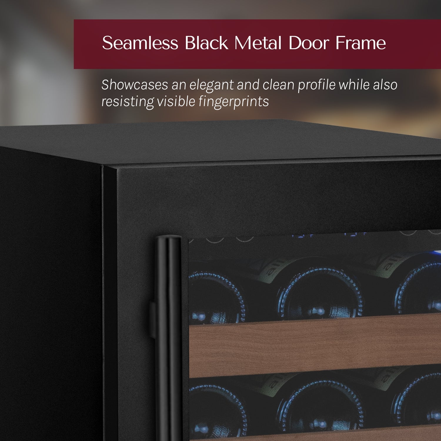 Allavino 15" Wide Reserva Series 30 Bottle Single Zone Black Right Hinge Wine Refrigerator AO VSW3015S-1BR