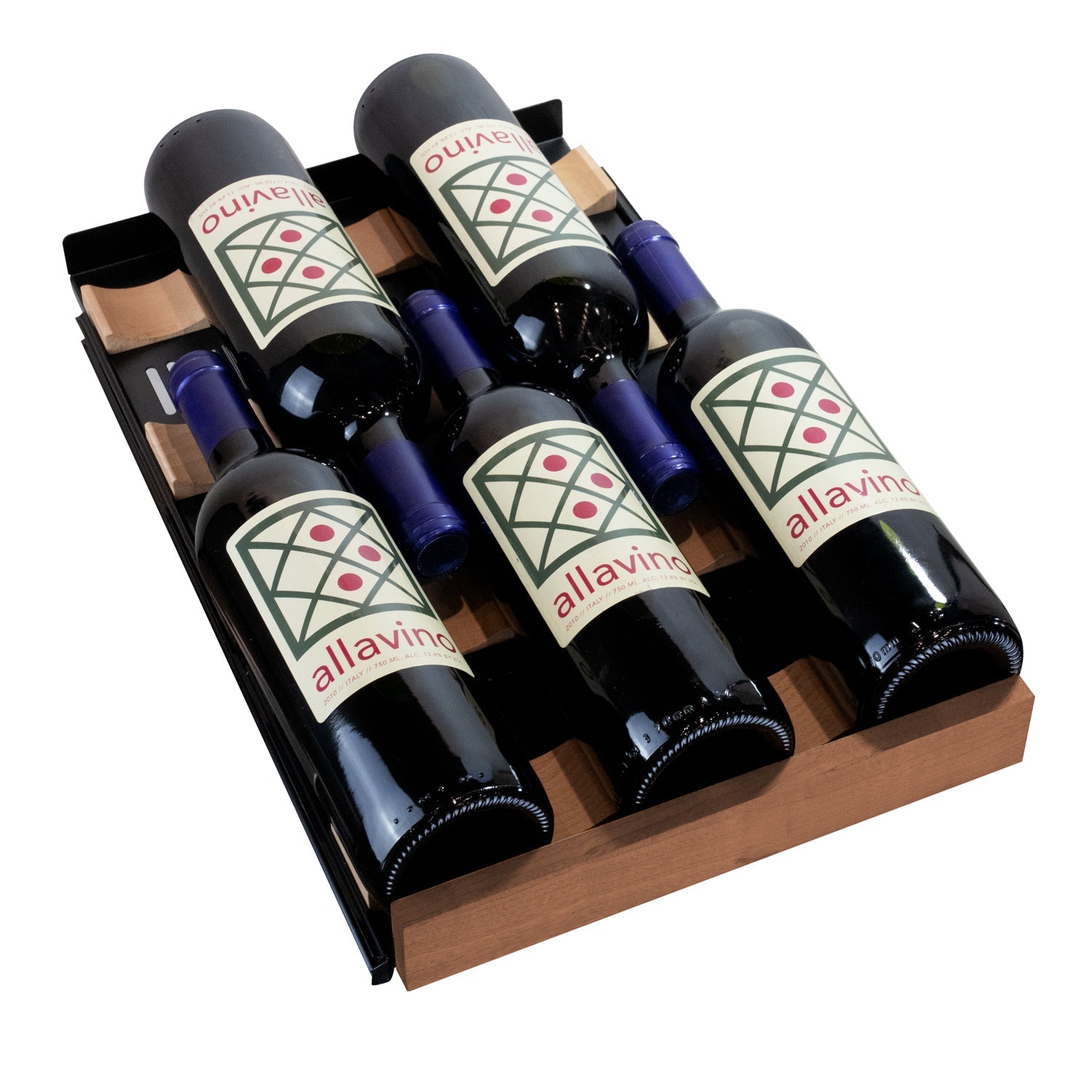 Allavino 15" Wide Reserva Series 30 Bottle Dual Zone Stainless Steel Left Hinge Wine Refrigerator  AO VSW3015D-2SL