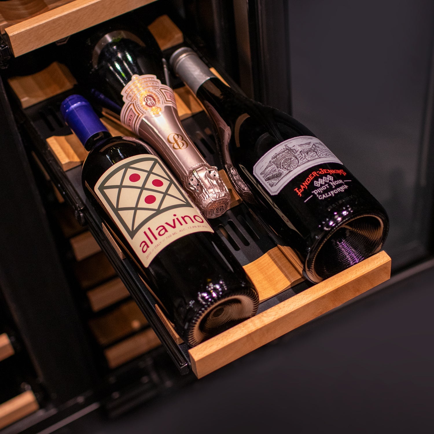 Allavino Reserva Series 36 Bottle Dual Zone Wine Refrigerator with Stainless Steel French Doors AO VSW3634FD-2S