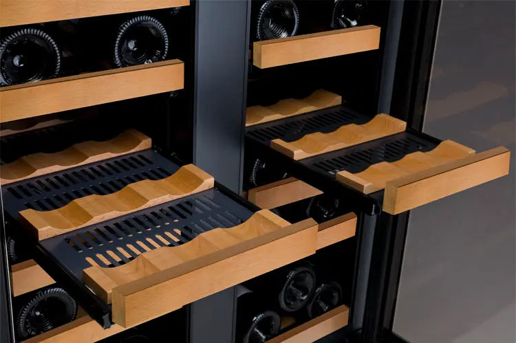 Allavino Reserva Series 36 Bottle Dual Zone Wine Refrigerator with Stainless Steel French Doors AO VSW3634FD-2S