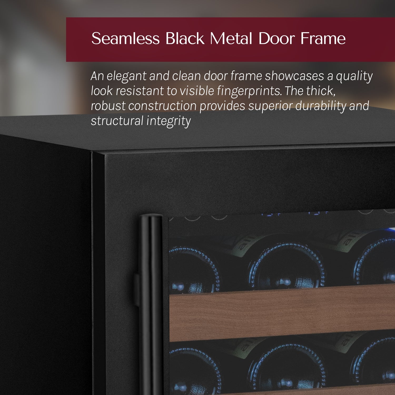 Allavino Reserva Series - 51 Bottle Dual Zone Built-in Luxury Wine Refrigerator with Black Door - Right Hinge AO VSW5134D-2BR