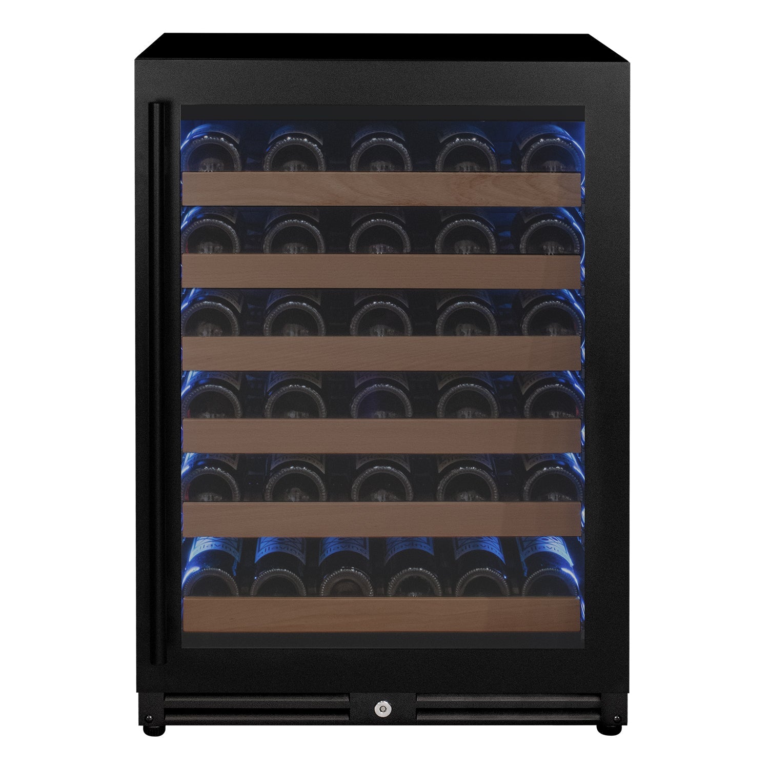 Allavino Reserva Series - 51 Bottle Single Zone Built-in Luxury Wine Refrigerator with Black Door - Right Hinge AO VSW5134S-1BR