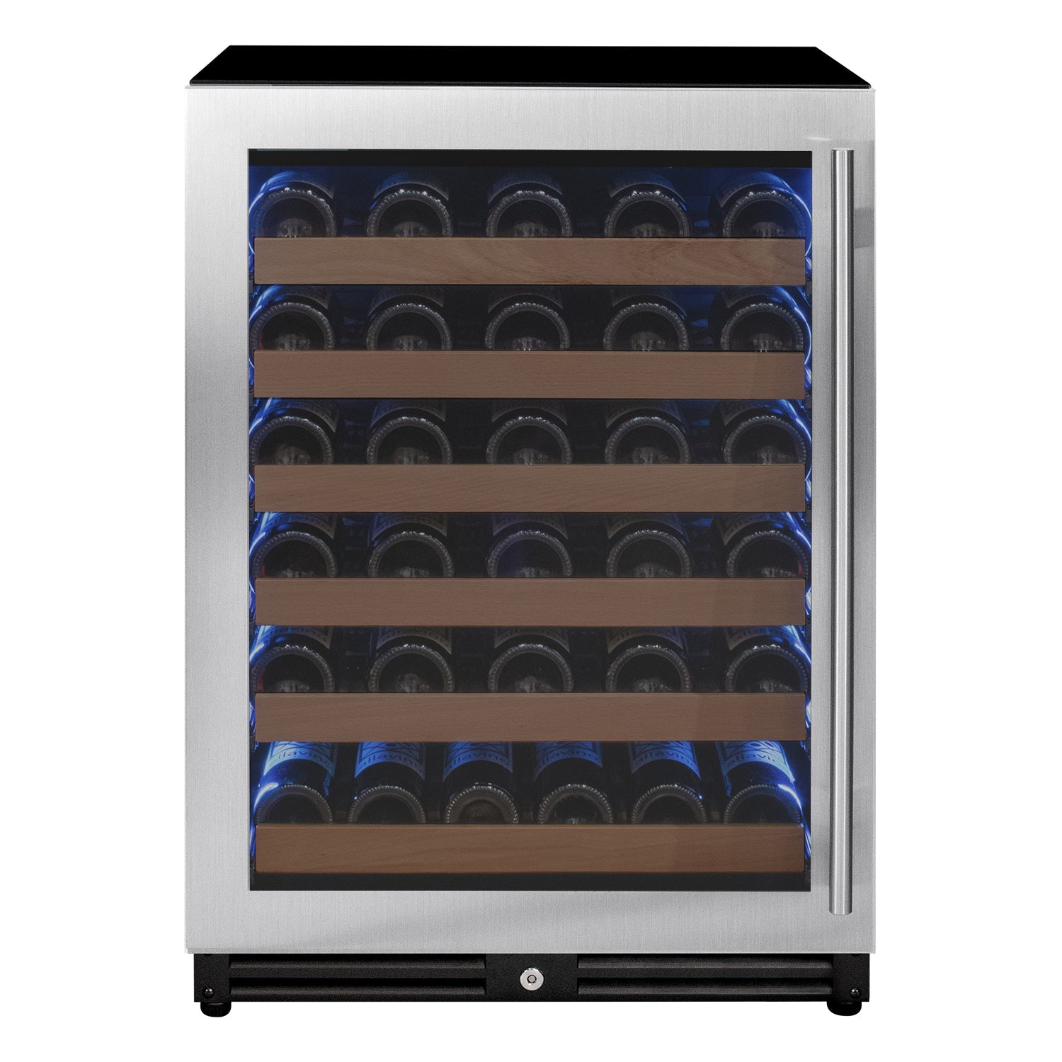 Allavino Reserva Series - 51 Bottle Single Zone Built-in Luxury Wine Refrigerator with Stainless Steel Door - Left Hinge AO VSW5134S-1SL