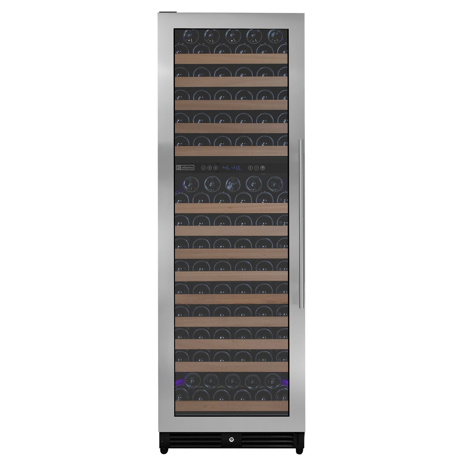 Allavino Reserva Series 172 Bottle Dual Zone Built-in Wine Refrigerator with Stainless Steel Door - Left Hinge AO VSW71LD-2SL