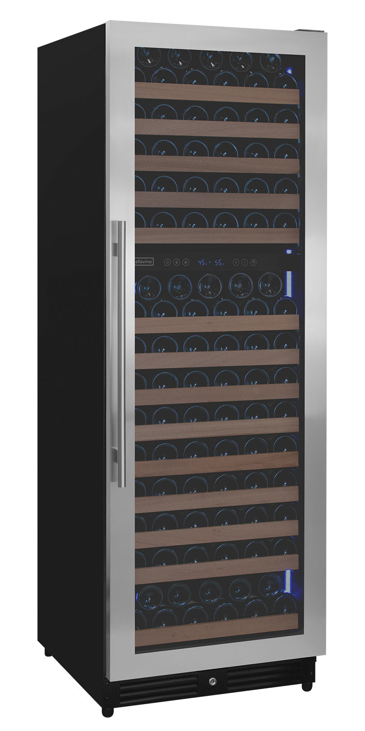 Allavino Reserva Series 172 Bottle Dual Zone Built-in Wine Refrigerator with Stainless Steel Door - Right Hinge AO VSW71LD-2SR