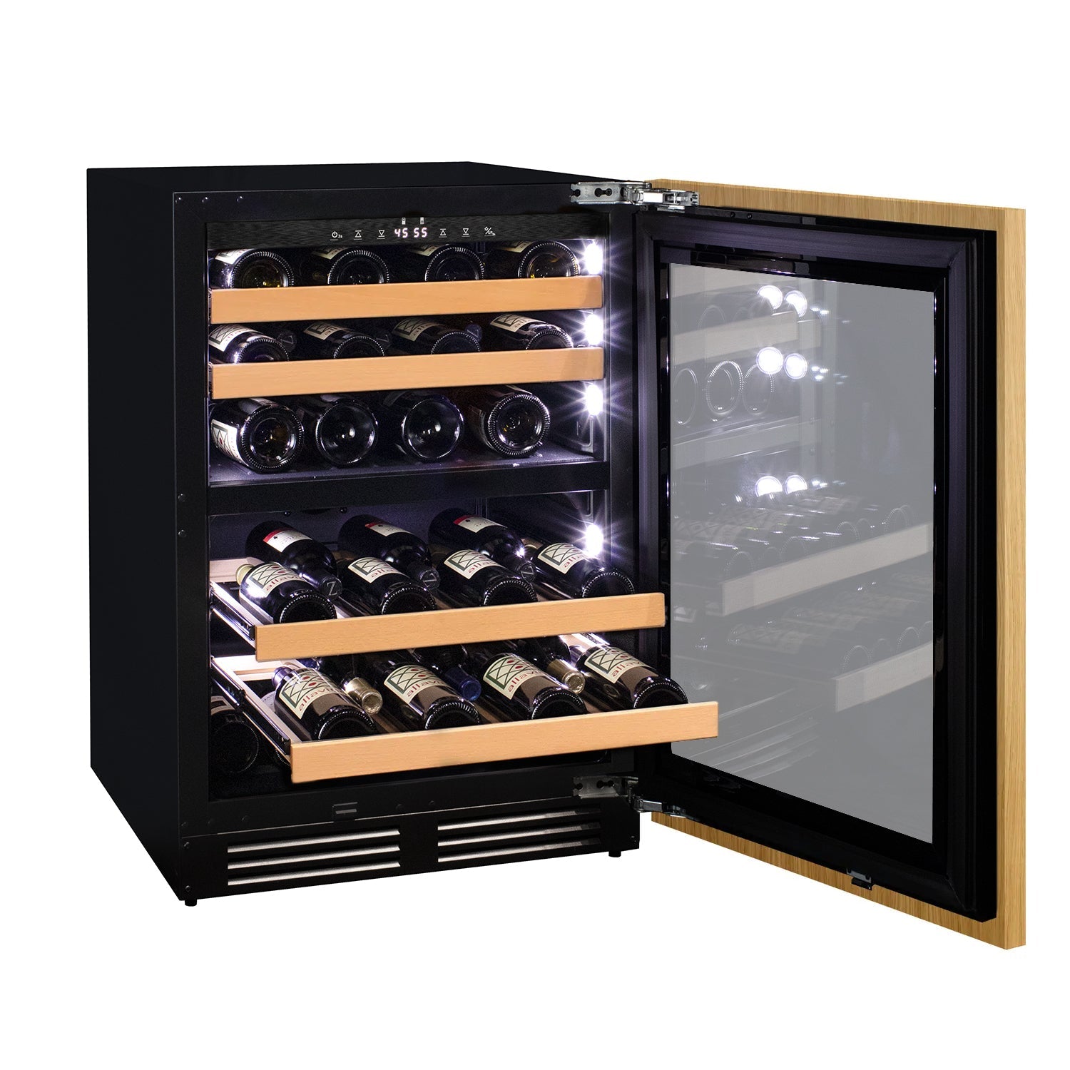 Allavino 24" Wide Dual Zone Panel Ready Wine Refrigerator AO VCWR-24PRD-2R
