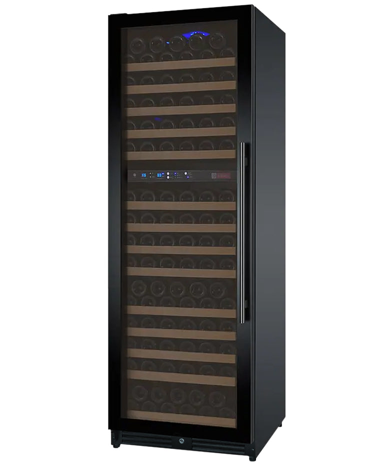 Allavino 24" Wide FlexCount II Tru-Vino 172 Bottle Dual Zone Black Left Hinge Wine Refrigerator AO VSWR172-2BL20