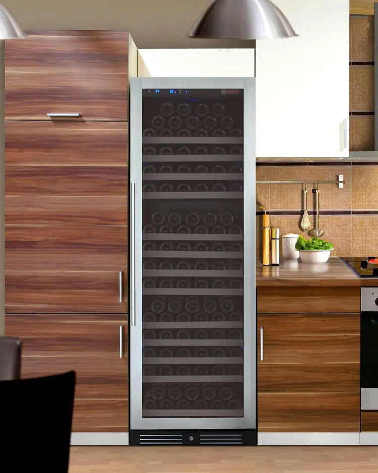 Allavino 24" Wide FlexCount II Tru-Vino 177 Bottle Single Zone Stainless Steel Right Hinge Wine Refrigerator AO VSWR177-1SR20