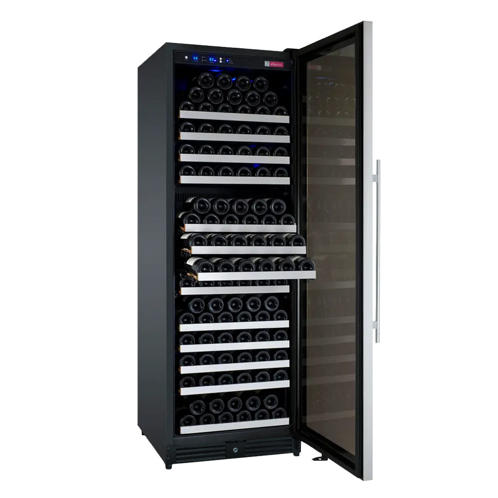 Allavino 24" Wide FlexCount II Tru-Vino 177 Bottle Single Zone Stainless Steel Right Hinge Wine Refrigerator AO VSWR177-1SR20