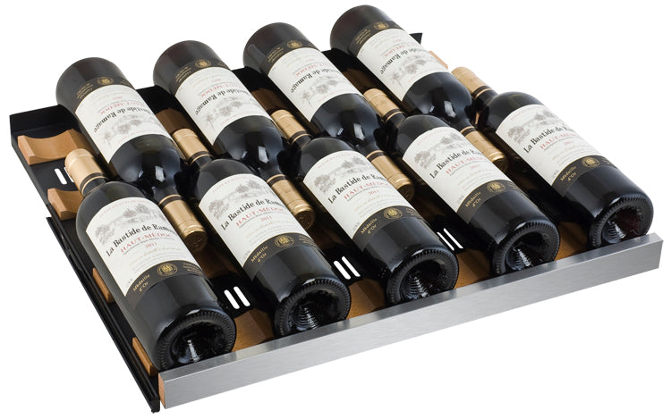 Allavino FlexCount Series 56 Bottle Single Zone Undercounter Wine Refrigerator with Stainless Steel Door - Right Hinge AO VSWR56-1SR20