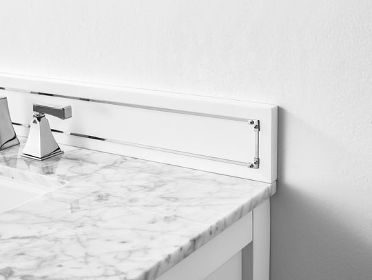 Ancerre Designs Aspen Bathroom Vanity With Sink Ank Carrara White Marble Top Cabinet Set