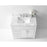 Ancerre Designs Aspen Single Bath Vanity Set Italian Carrara White Marble Vanity Top