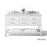 Ancerre Designs Elizabeth Double Bath Vanity Set Italian Carrara White Marble Vanity Top