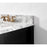 Ancerre Designs Hayley Double Bath Vanity Set Italian Carrara White Marble Vanity Top