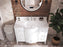 Ancerre Designs Lauren Bathroom Vanity With Sink And Carrara White  Marble Top Cabinet Set