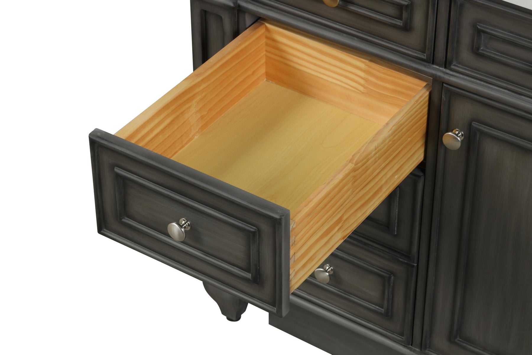 Design Element Winston 72" Double Sink Vanity with White Quartz Top