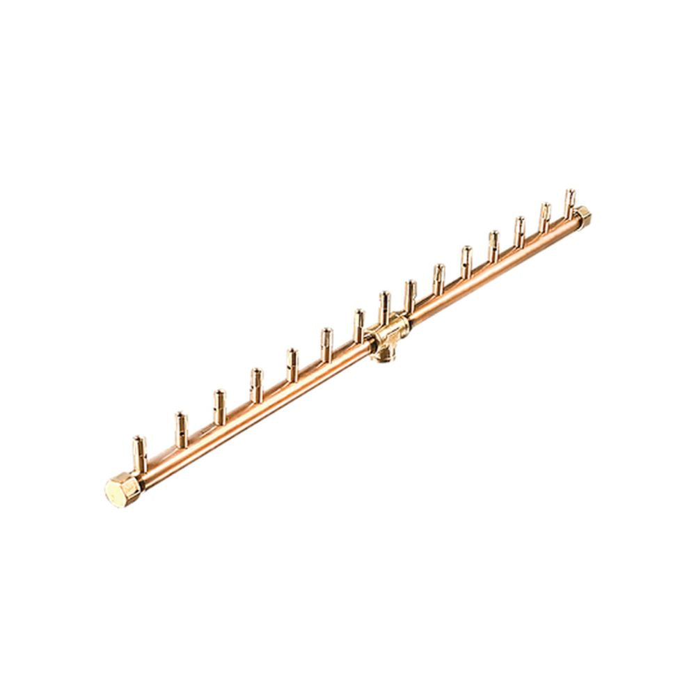 Warming Trends Crossfire Linear Brass Gas Fire Pit Burners CFBL130NG