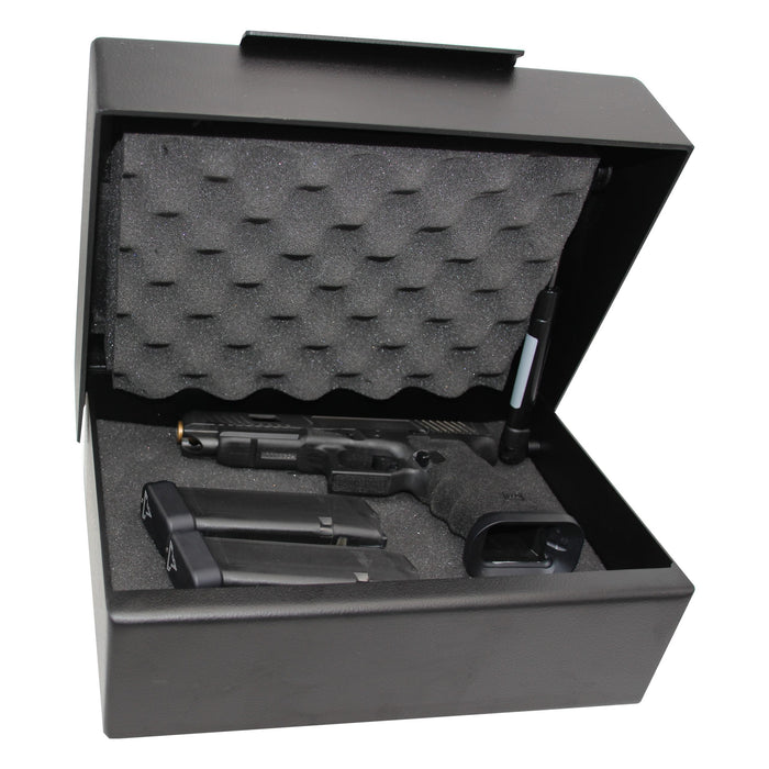 VLine BRUTE XD 1394-S FBLK XD Tactical Heavy Duty Large Capacity Handgun Safe With Heavy Duty Lock Cover