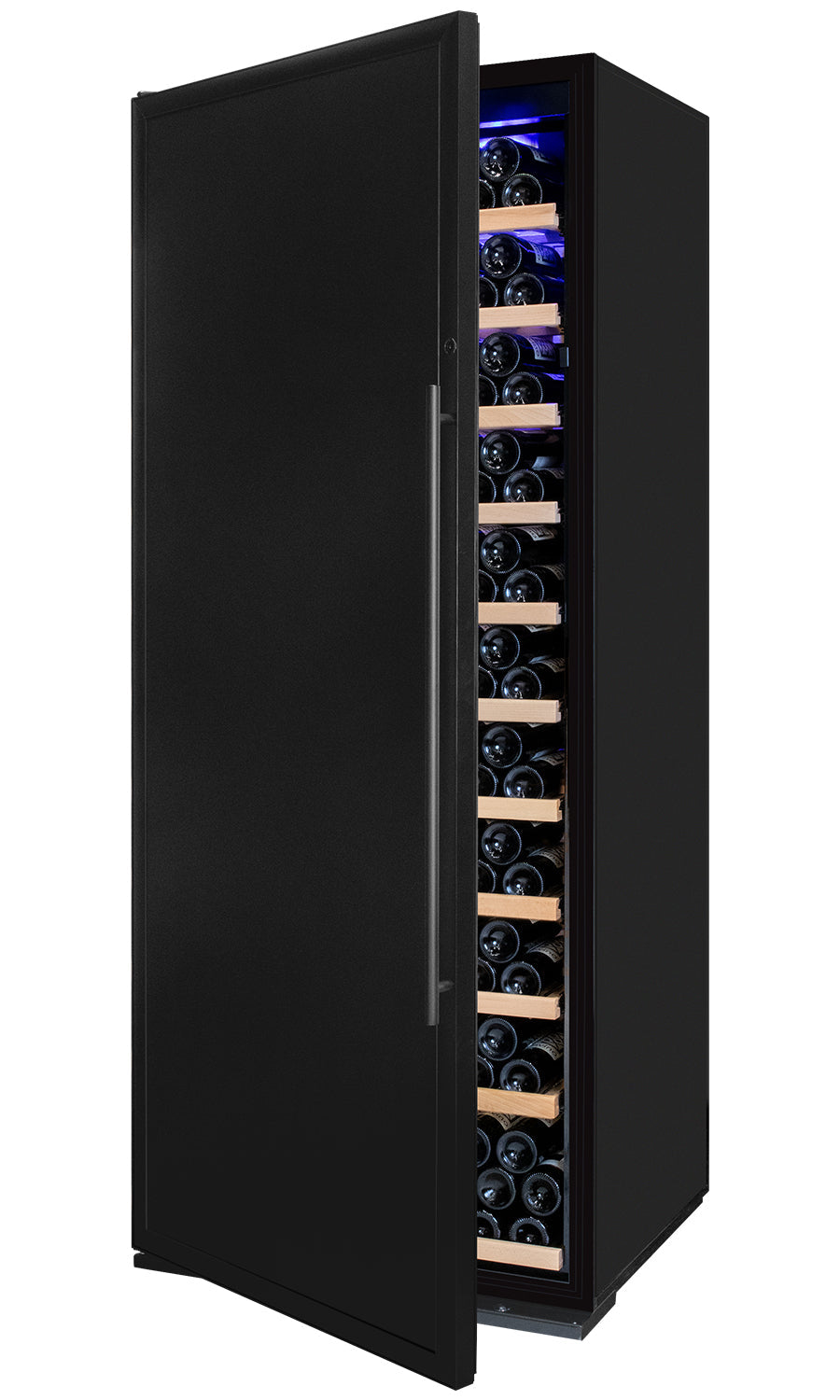 Allavino 32" Wide Vite II Tru-Vino 305 Bottle Single Zone Solid Black Left Hinge Door Wine Refrigerator AO YHWR305-SDL
