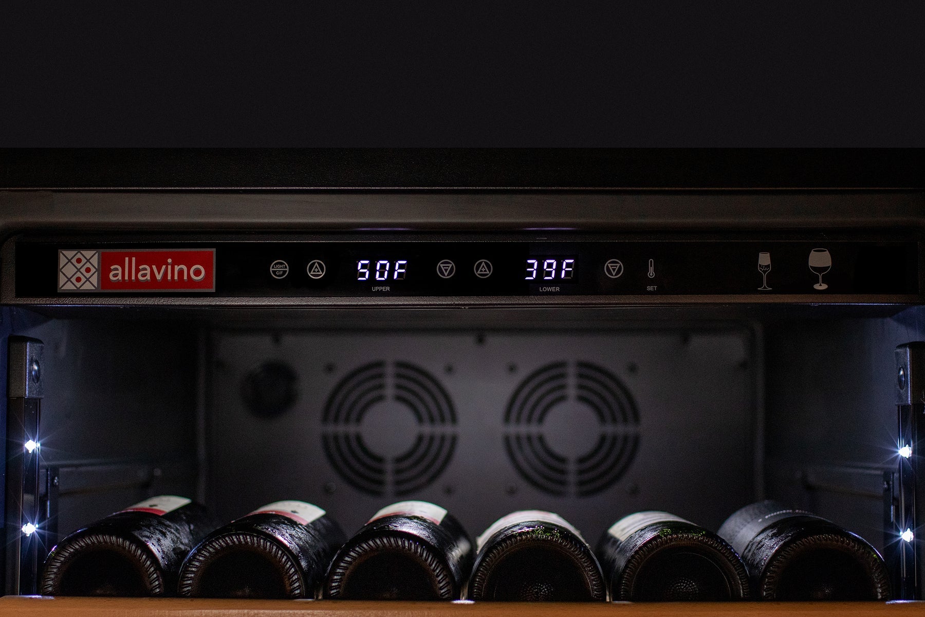 Allavino 76.5" Tall Stainless Steel Wine Refrigerator with Two Refrigerated Drawers  AO YHWR7724D-S