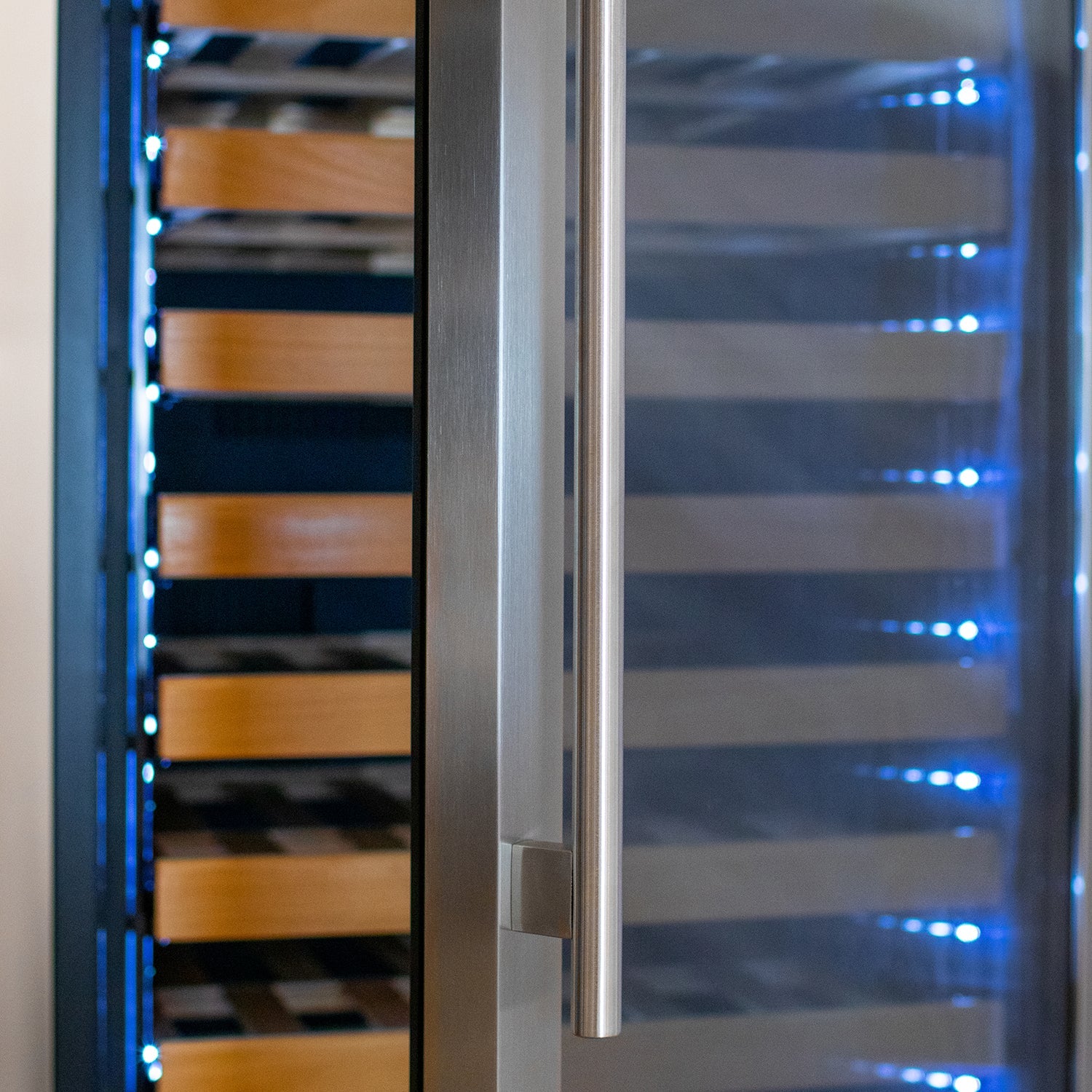 Allavino 76.5" Tall Stainless Steel Wine Refrigerator with Two Refrigerated Drawers  AO YHWR7724D-S