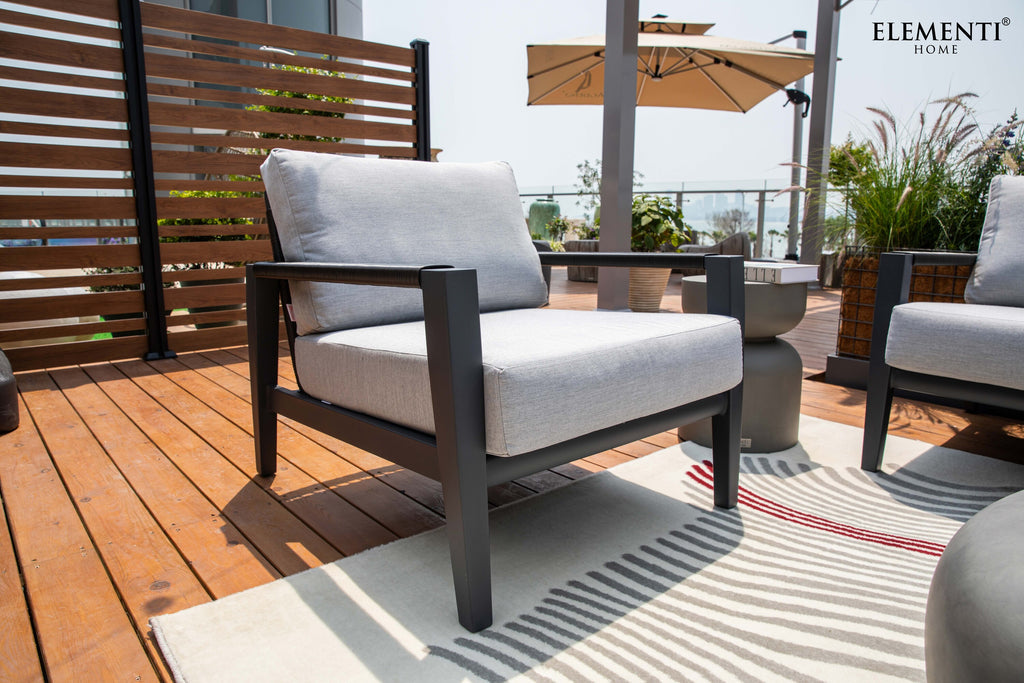 Elementi Outdoor Laguna Outdoor Aluminum Lounge Chair with Sunbrella® Cushions (OS-2506S)