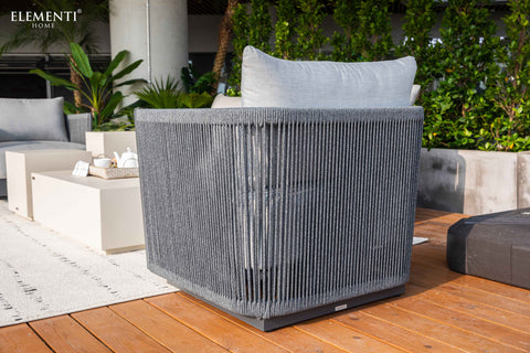 Elementi Outdoor Capri Outdoor Aluminum Lounge Chair with Sunbrella® Cushions (OS-2503S)