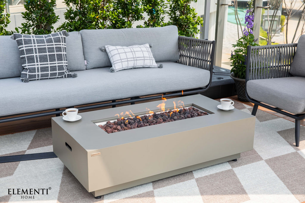 Elementi Outdoor Milano Outdoor Aluminum 3-Seat Sofa with Sunbrella® Cushions (OS-2504T)