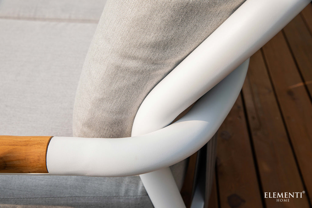 Santorini Outdoor Aluminum Lounge Chair with Sunbrella® Cushions (OS-2501S)