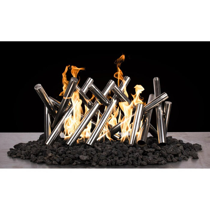 The Outdoor Plus 24-Inch Polished Stainless Steel Logs Ornament