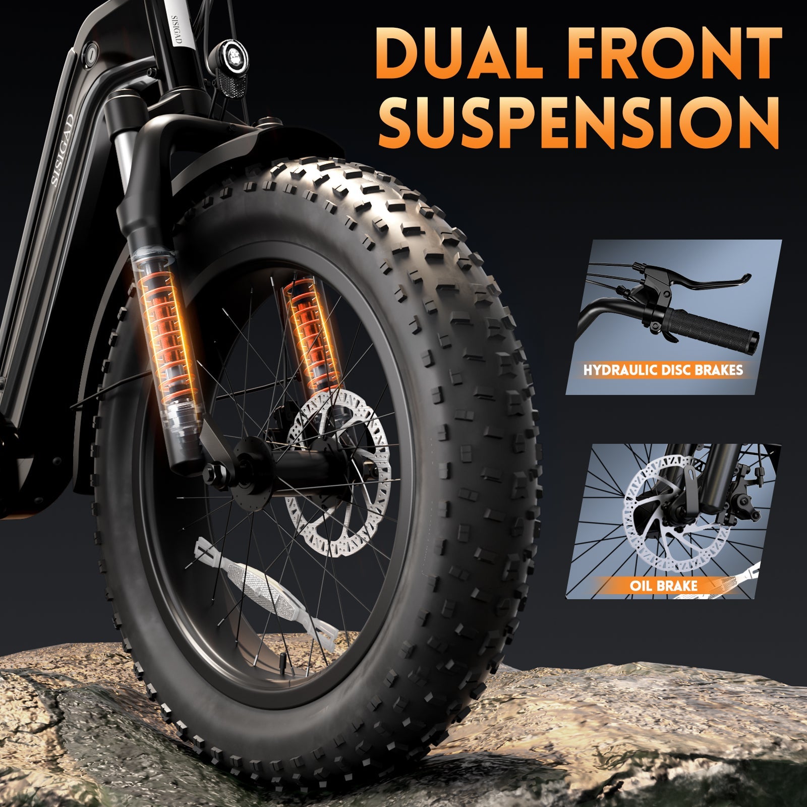 Sisigad 20'' Champ Ext Fat Tire Cargo E-Bike