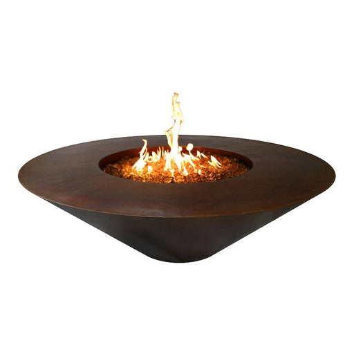 Top Fires by The Outdoor Plus Julius 48-Inch Propane Gas Fire Pit - Copper - Match Light