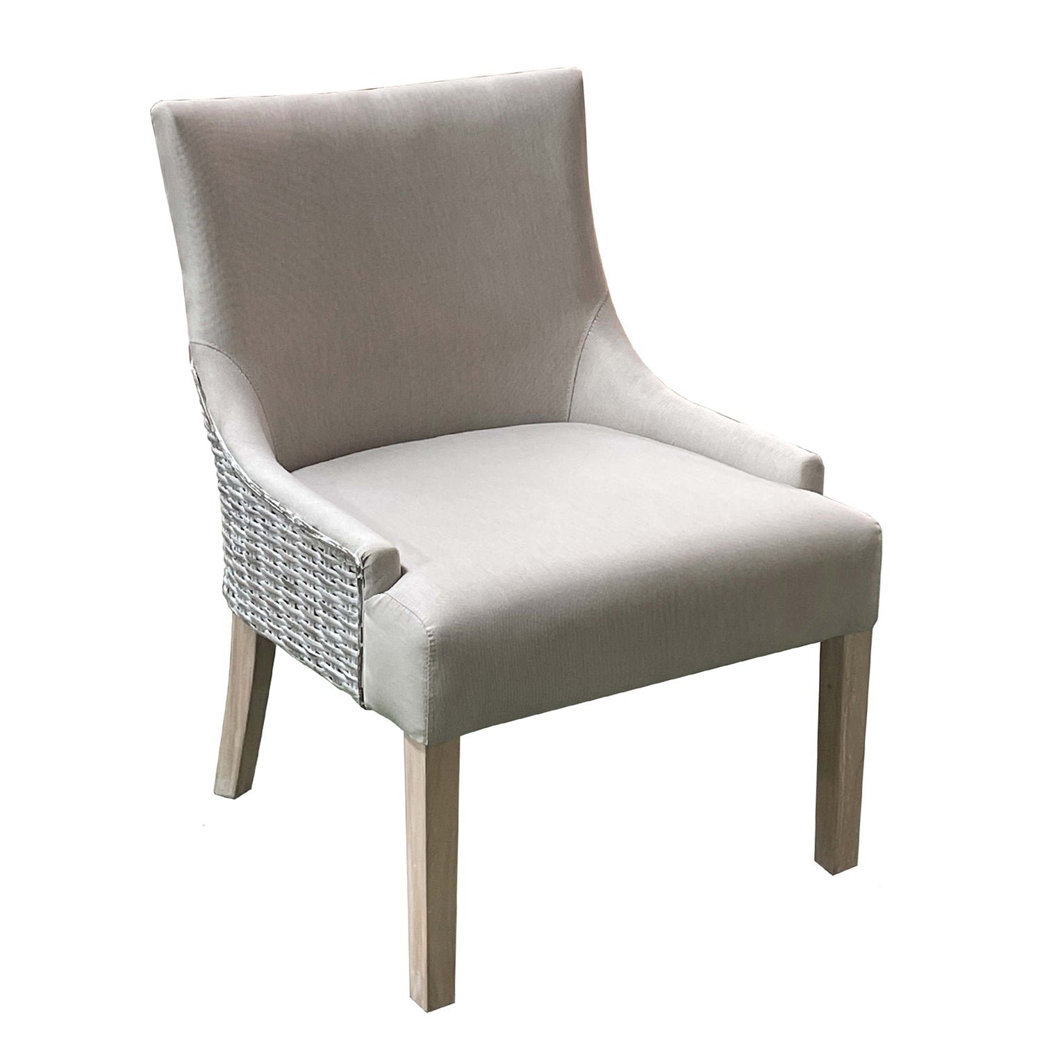 Padmas Alfresco Lounge Chair - Whitewash - Sand ALF01R-UPH-WHW-SND
