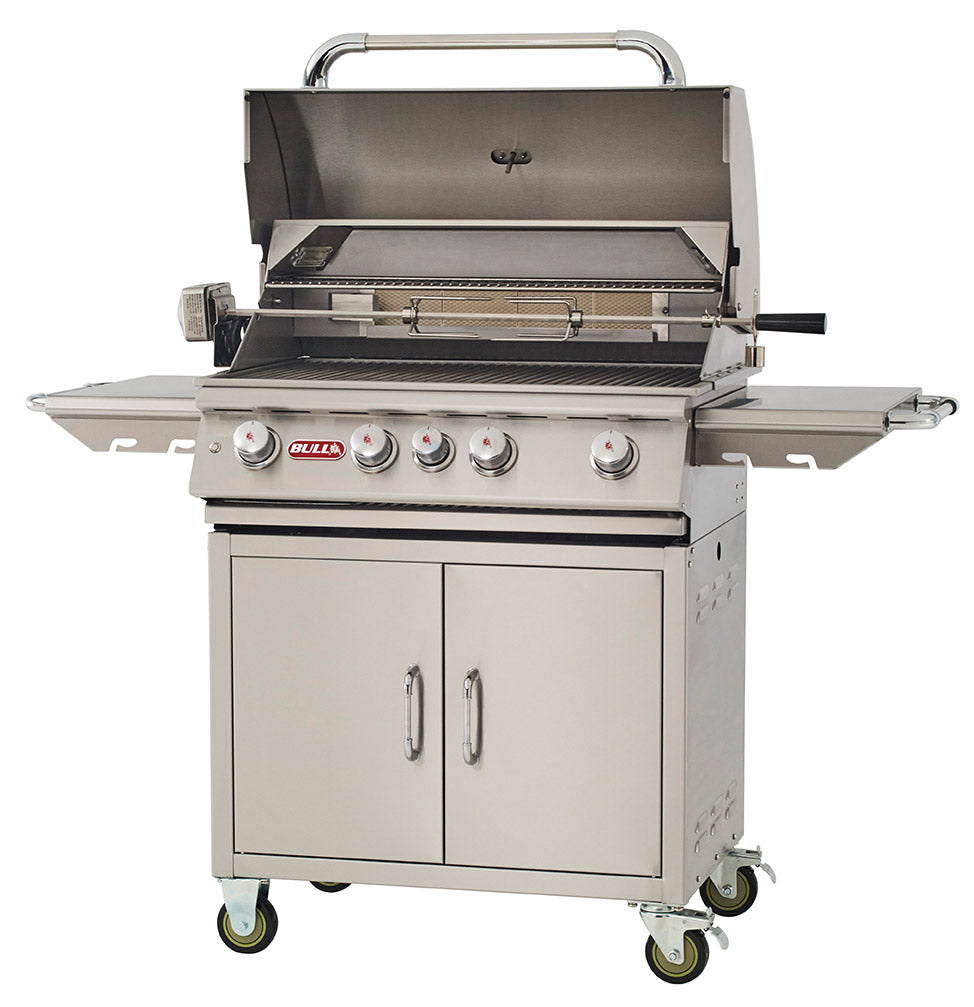 Bull BBQ Angus Gas Grill Cart With Lights 44000