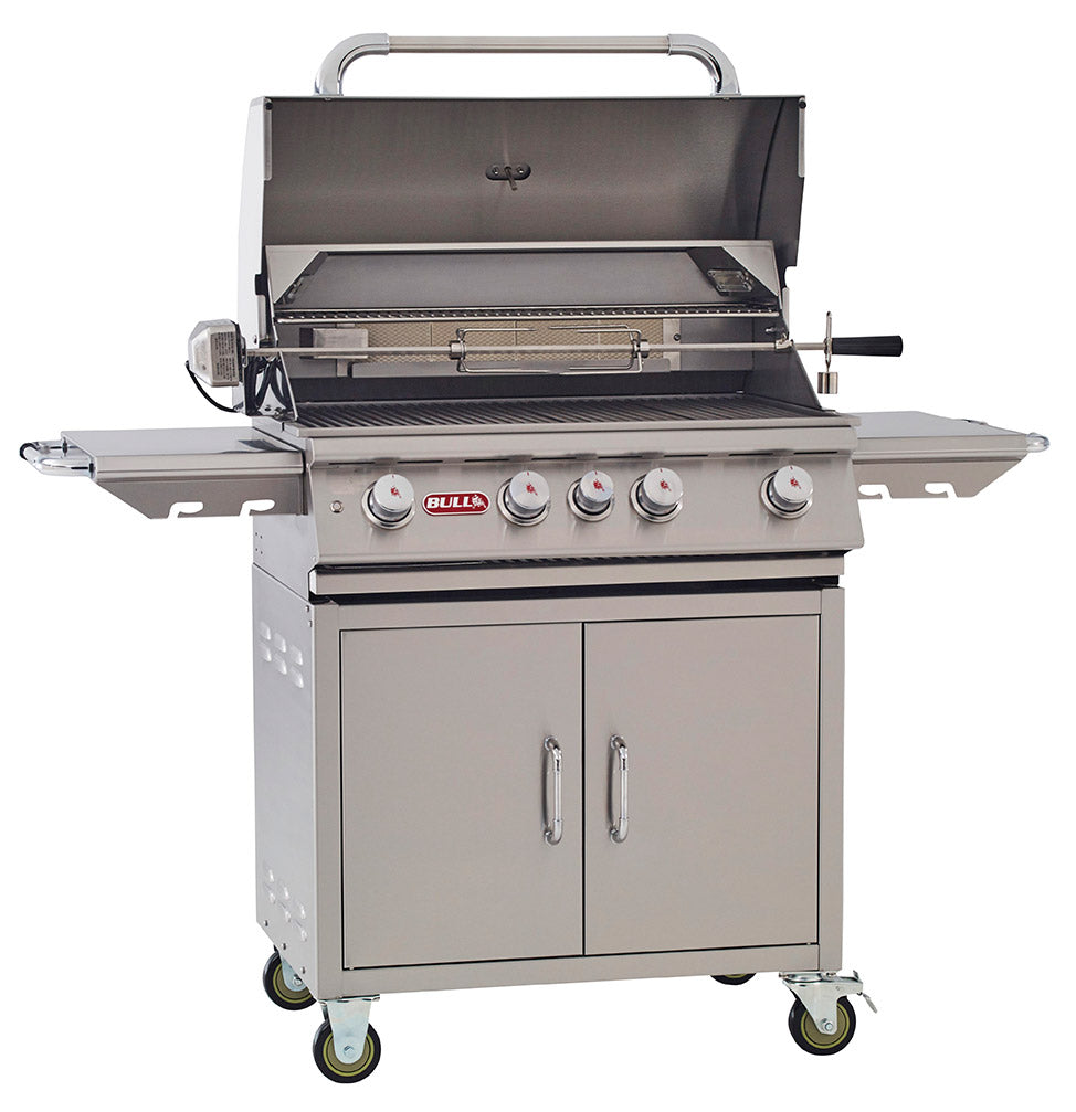 Bull BBQ Angus Gas Grill Cart With Lights 44000