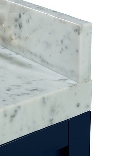 Ancerre Designs 21" Carrara White Marble Side Splash
