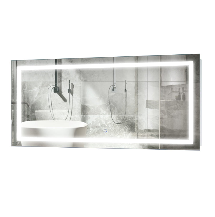 Krugg Icon 48″ X 24″ LED Bathroom Mirror w/ Dimmer & Defogger | Lighted Vanity Mirror