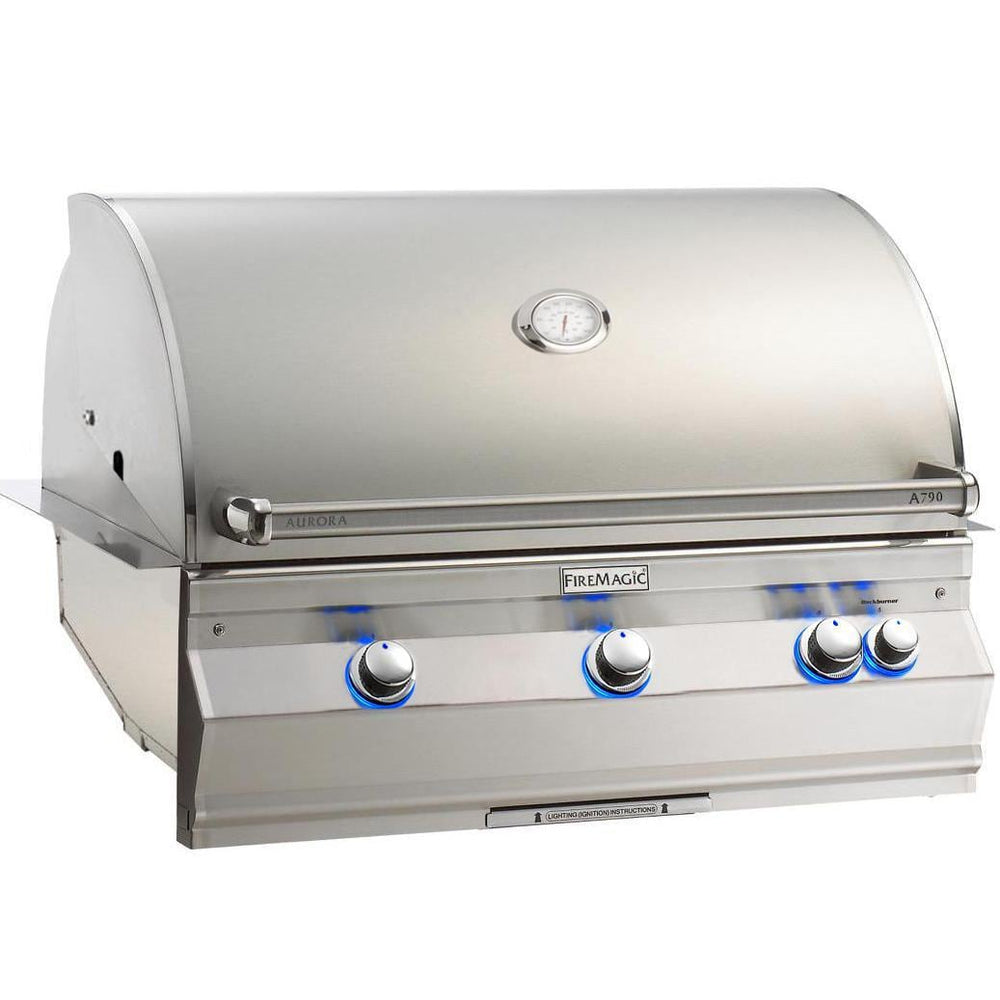 Fire Magic Aurora A790I 36-Inch Built-In Natural Gas Grill With Analog Thermometer - A790I-7EAN