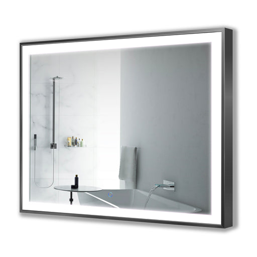 Krugg 48″ X 36″ Black Soho LED Bathroom Mirror SOHO4836B