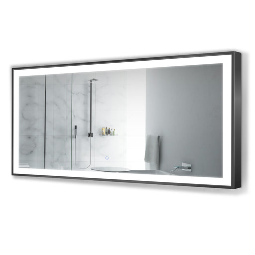 Krugg 60″ X 30″ Black Soho LED Bathroom Mirror SOHO6030B