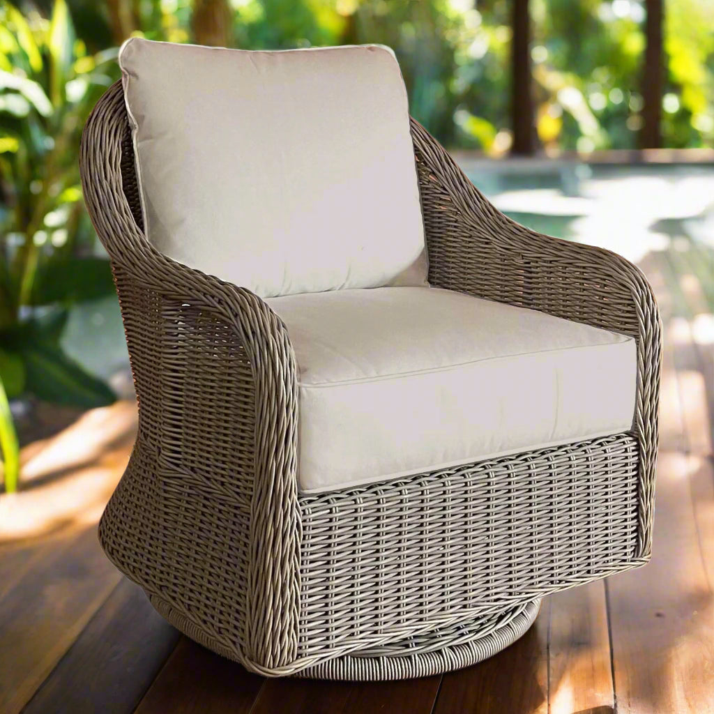 Padmas Capri Outdoor Swivel Chair - Sand OL-CAP28R-SND