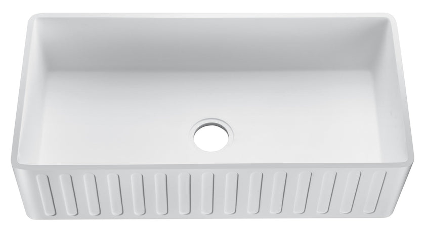 ANZZI Roine Reversible Farmhouse Sink (33" L x 9.5" H) K-AZ227-1A