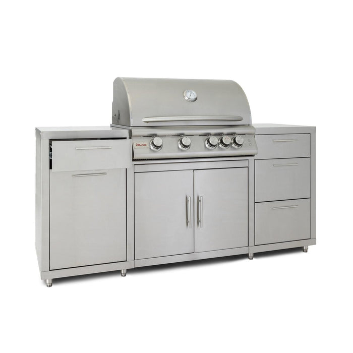 Blaze 6 ft Stainless Steel BBQ Island w/ Premium LTE 32 in. Natural Gas Grill - BLZ-SS-ISLAND-4LTE2-NG