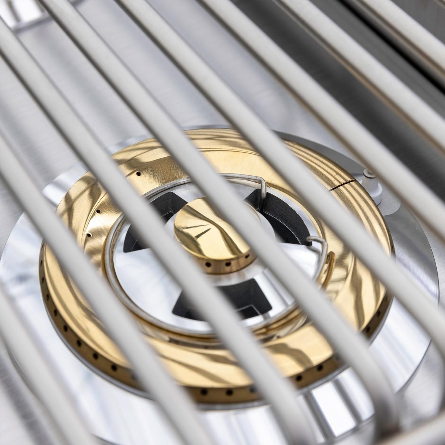 Blaze LTE+ Natural Gas Stainless Steel Double Side Burner w/ Lid - BLZ-SB2-LTE3-NG