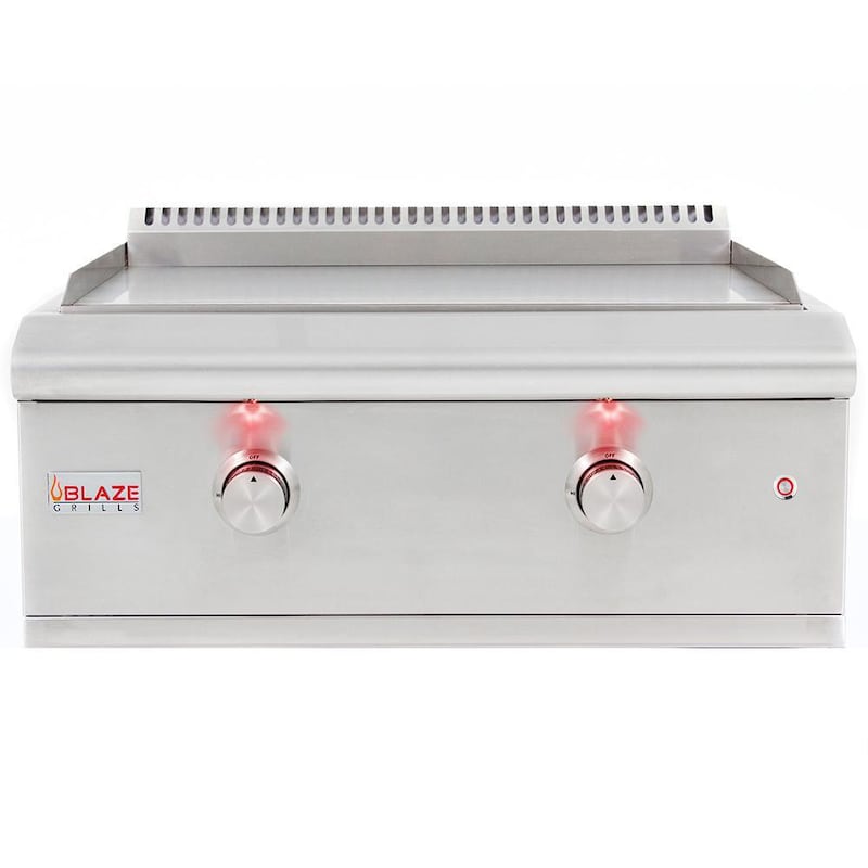 Blaze LTE 30-Inch Built-In Natural Gas Griddle w/ Lights - BLZ-GRIDDLE-LTE-NG