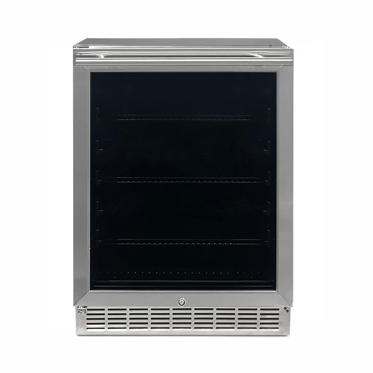 RCS 24-in 5.01 Cu. Ft. Outdoor Rated Stainless Steel Compact Refrigerator w/ Glass Door - REFR2D