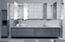 Krugg Svange 12036DLLLRRR ″120 X 36″ LED Medicine Cabinet w/Dimmer & Defogger